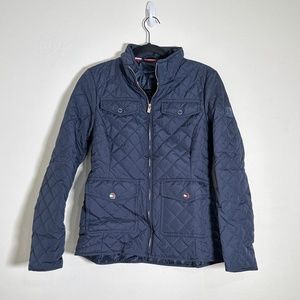NWT Tommy Hilfiger Navy Quilted Jacket X-Small